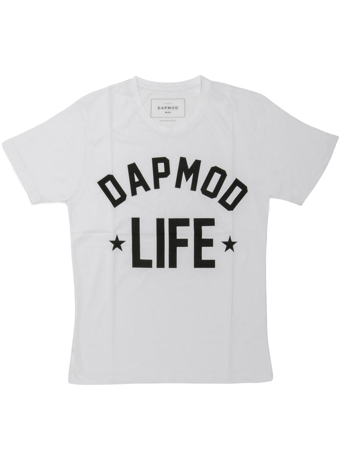 T SHIRT DAPMOD LIFE WHITE